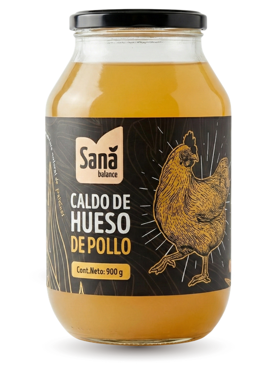 Frasco de caldo de hueso de pollo de Sana Balance®
