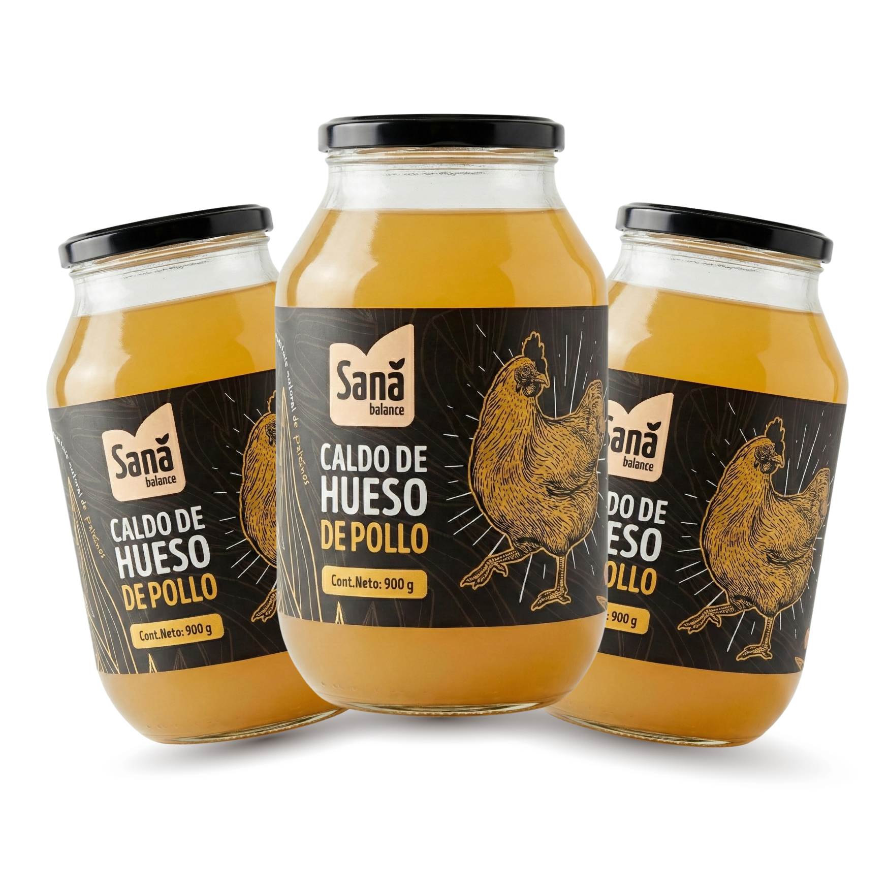 Pack 3 caldo de pollo